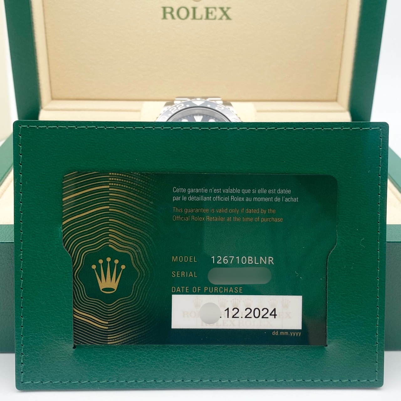 ����å��� GMT�ޥ�����II 126710BLNR �֥�å� ���ƥ�쥹������ ����ӥ꡼�֥쥹��å� 40mm