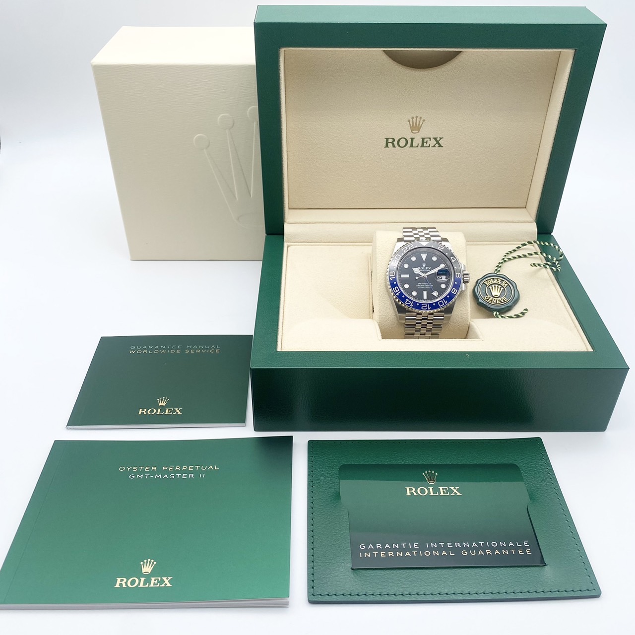 ����å��� GMT�ޥ�����II 126710BLNR �֥�å� ���ƥ�쥹������ ����ӥ꡼�֥쥹��å� 40mm