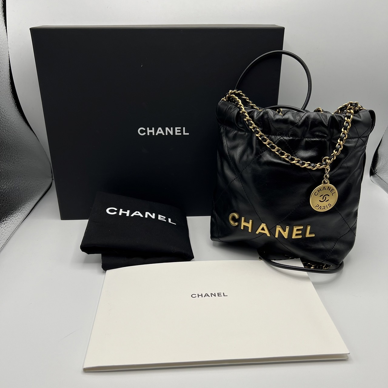 CHANEL ����ͥ�22 �������󥷥����� �֥�å� �����ե�����
