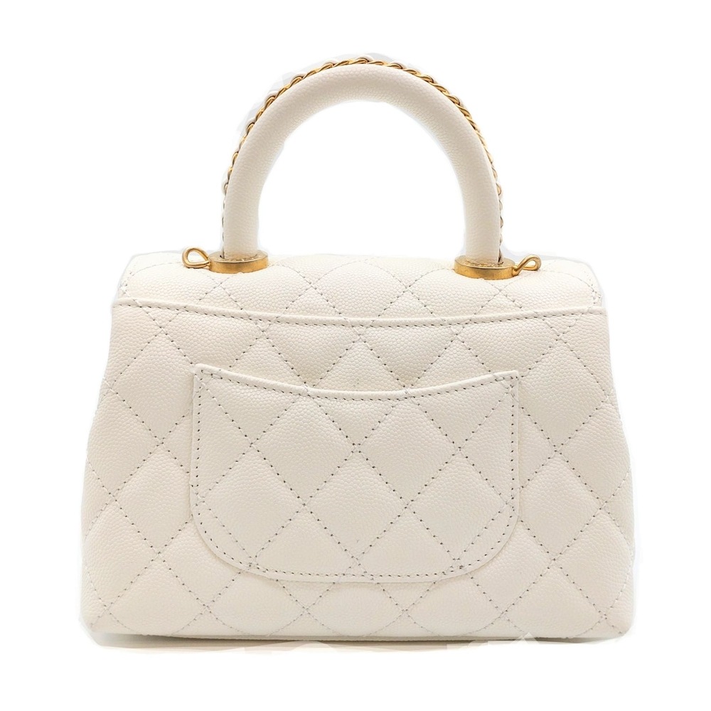 CHANEL シャネル　ココハンドル29 トップハンドル ホワイト シャネル ココハンドル トップハンドル フラップ バッグ