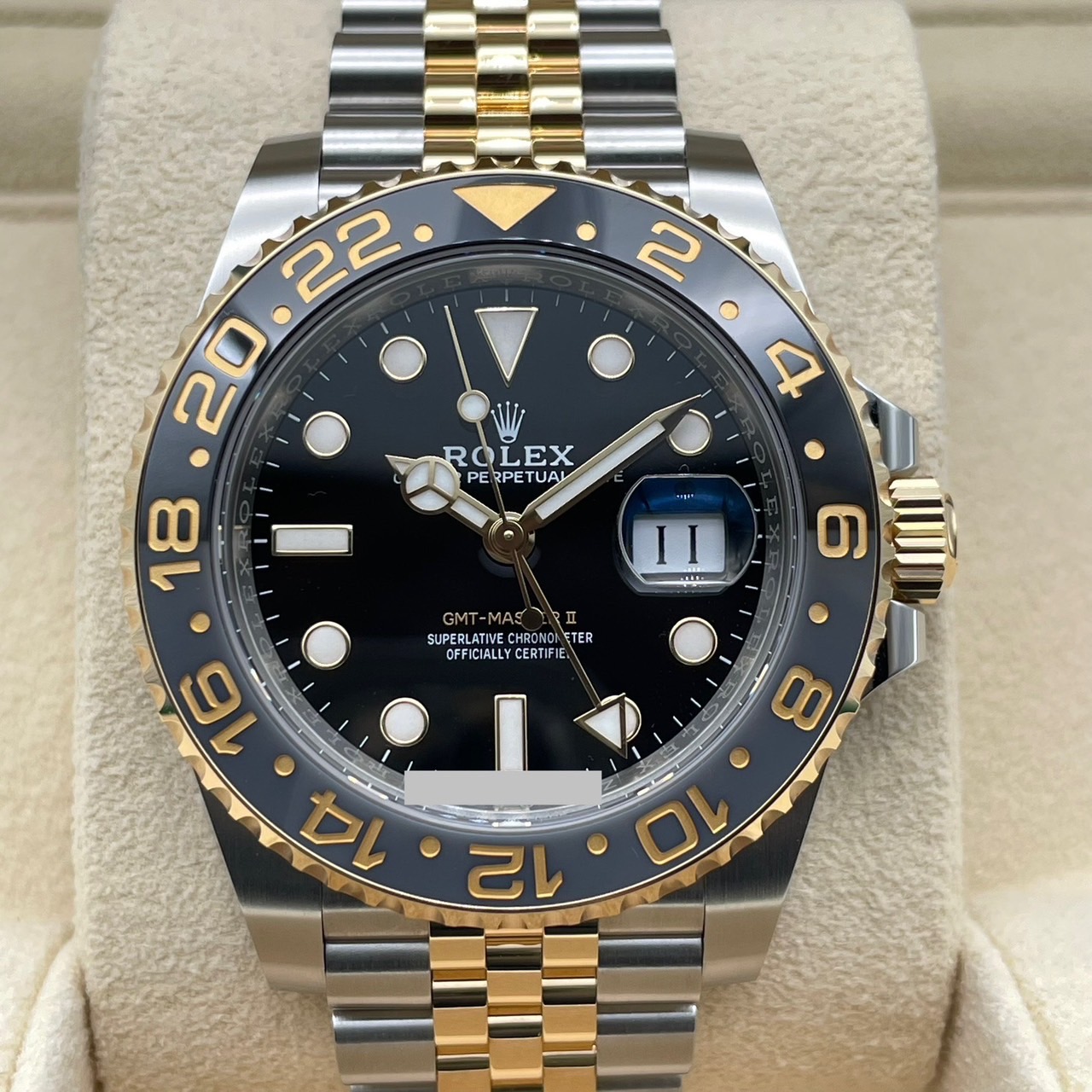 ����å��� GMT�ޥ�����II 126713GRNR �֥�å� ����ӥ꡼�֥쥹 40mm