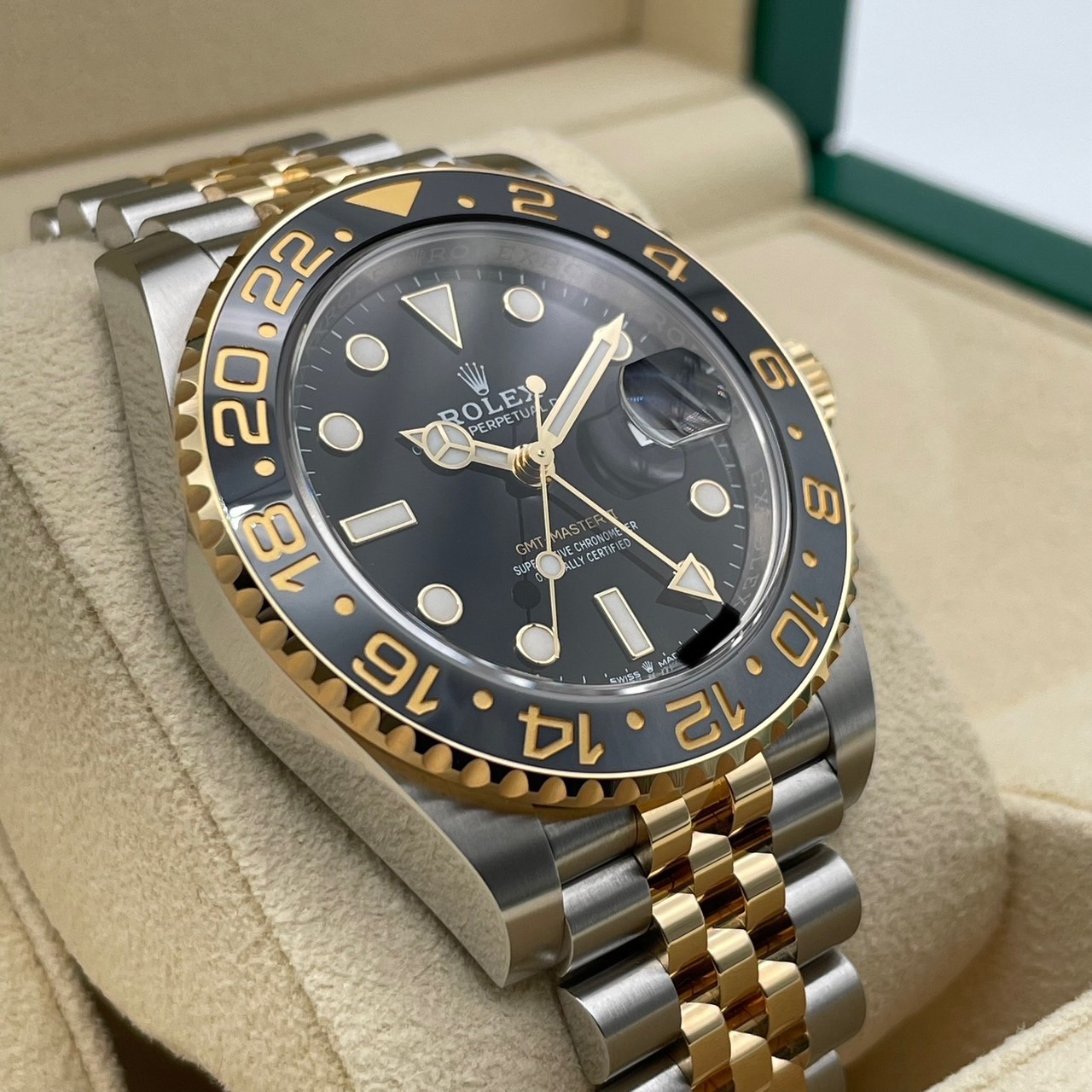 ����å��� GMT�ޥ�����II 126713GRNR �֥�å� ����ӥ꡼�֥쥹 40mm
