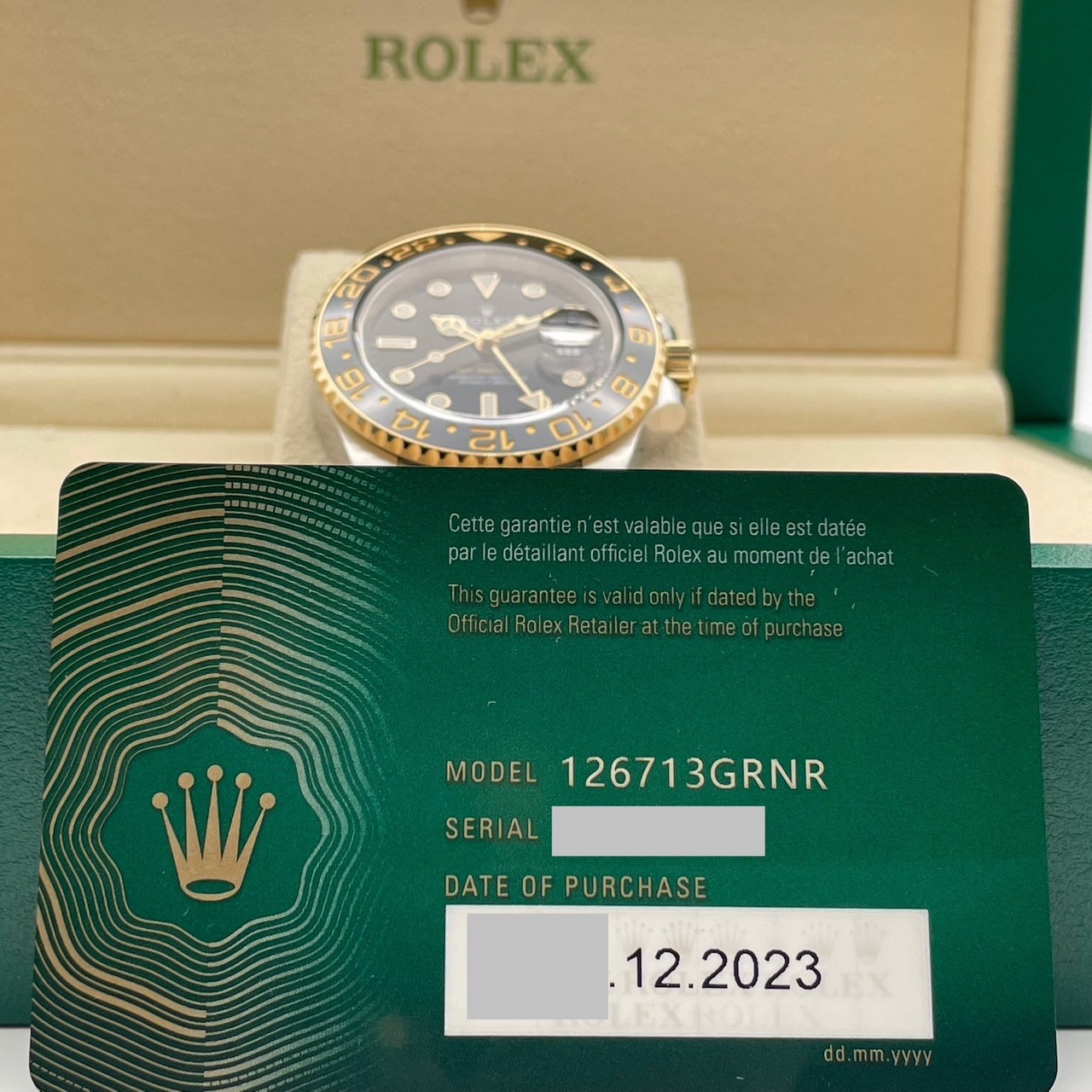 ����å��� GMT�ޥ�����II 126713GRNR �֥�å� ����ӥ꡼�֥쥹 40mm