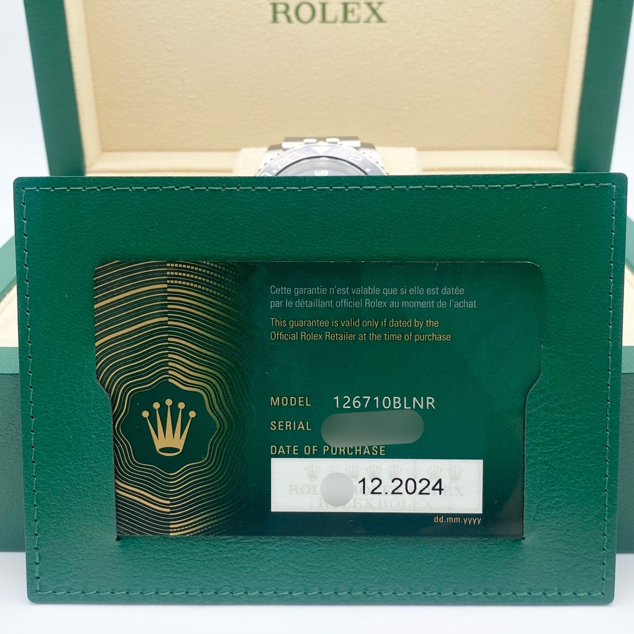 ����å��� GMT�ޥ�����II 126710BLNR �֥�å� ���ƥ�쥹������ ����ӥ꡼�֥쥹��å� 40mm