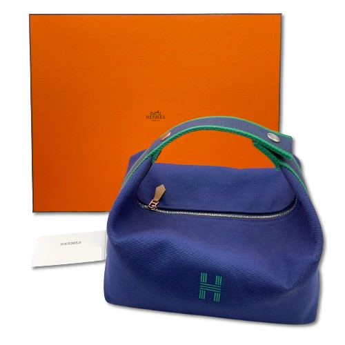 エルメス ブリッド・ア・ブラック GM ブルーマリン ポリアミド