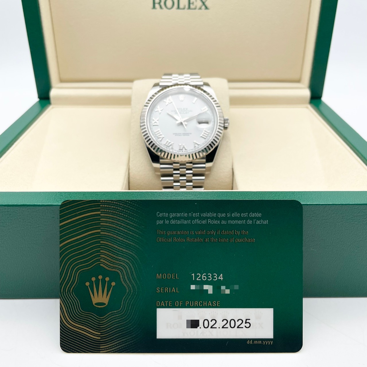 ����å��� �ǥ��ȥ��㥹�� 126334  �ۥ磻�ȥ����� ����ӥ꡼�֥쥹 41mm