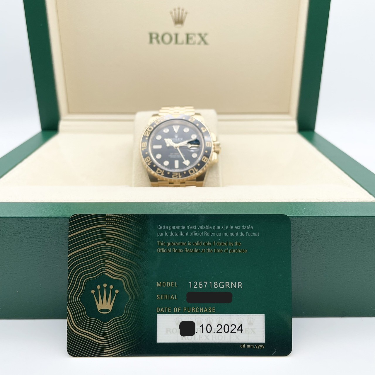 �ڥ֥�å��ե饤�ǡ��ò��ۥ���å��� GMT�ޥ�����II 126718GRNR ����ӥ꡼�֥쥹��å� �֥�å� 40mm