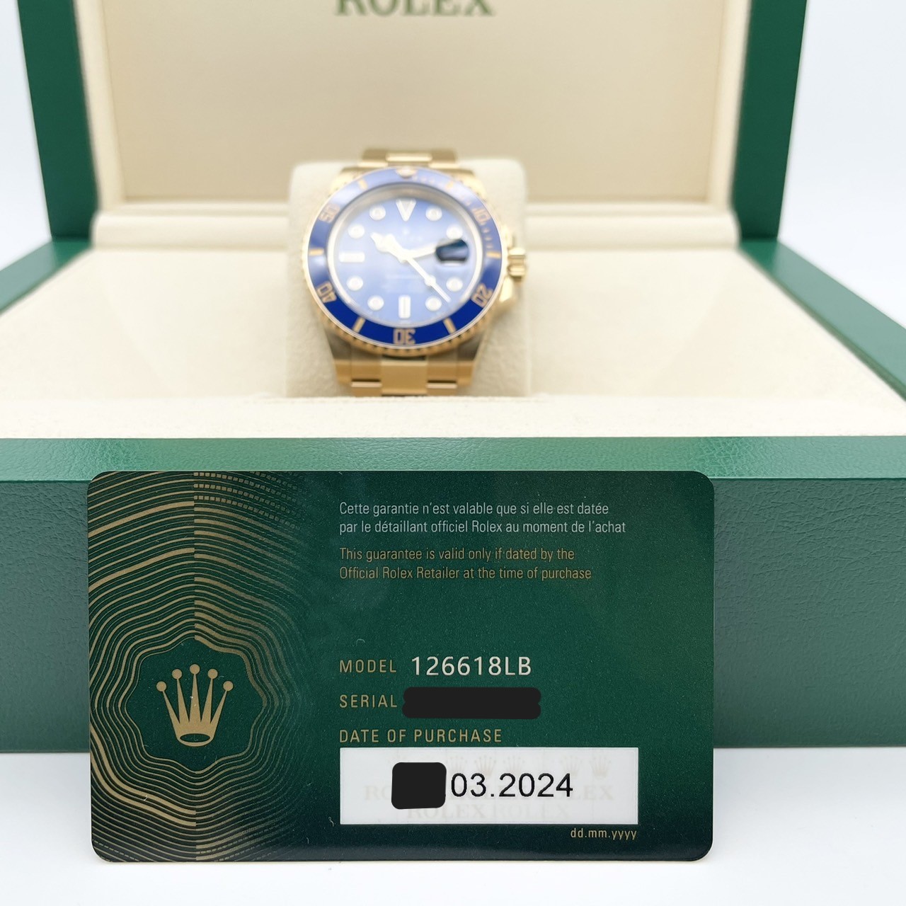 ����å��� ���֥ޥ꡼�� �ǥ��� 126618LB �������֥롼 41mm