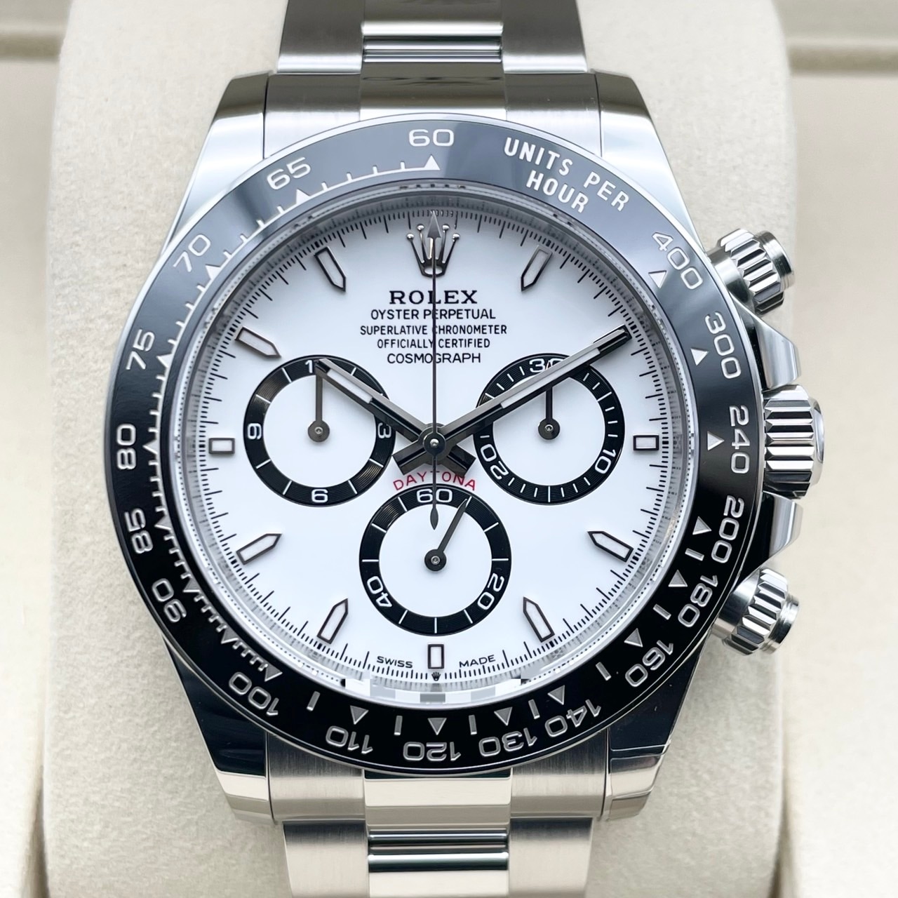��25ǯ8���顪�ۥ���å��� �ǥ��ȥ� 126500LN  �ۥ磻�� ���ƥ�쥹�������� �����������֥쥹 40mm