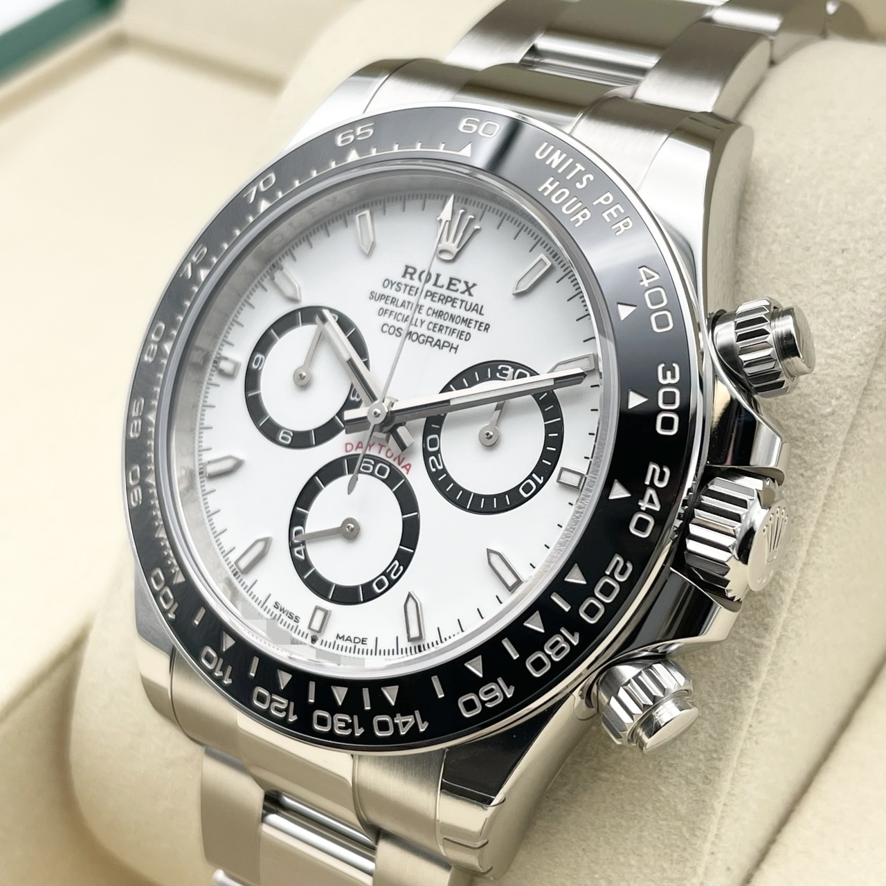 ��25ǯ8���顪�ۥ���å��� �ǥ��ȥ� 126500LN  �ۥ磻�� ���ƥ�쥹�������� �����������֥쥹 40mm