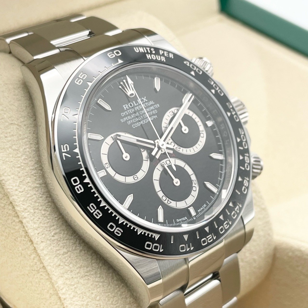 ����å��� �ǥ��ȥ� 126500LN  �֥�å� ���ƥ�쥹�������� �����������֥쥹 40mm