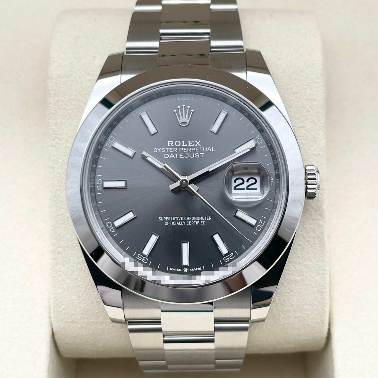 �ڸ����ò��ۥ���å��� �ǥ��ȥ��㥹�� 126300 �����������֥쥹��å� ���졼�� 41mm