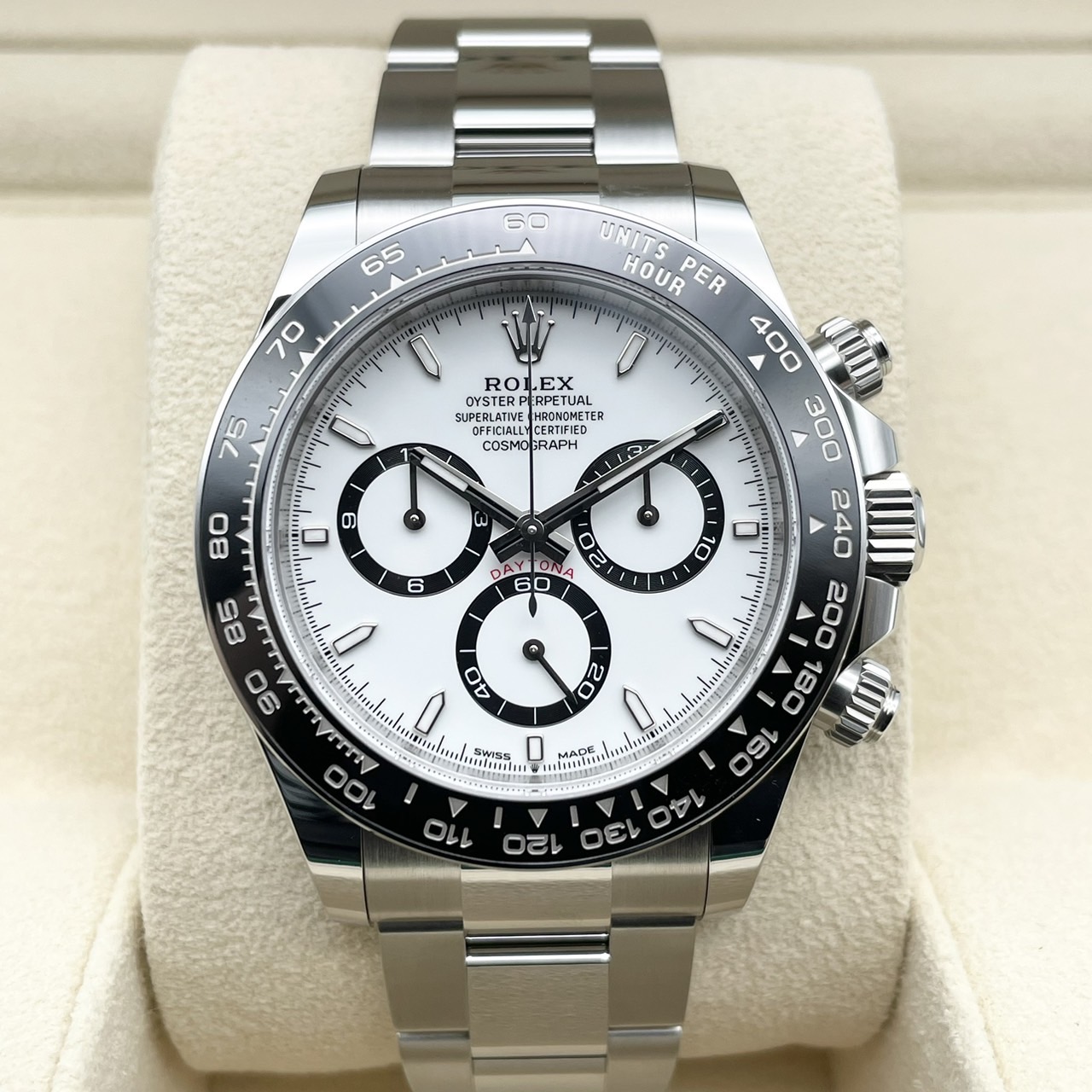 ����å��� �ǥ��ȥ� 126500LN  �ۥ磻�� 40mm ���ƥ�쥹�������� �����������֥쥹
