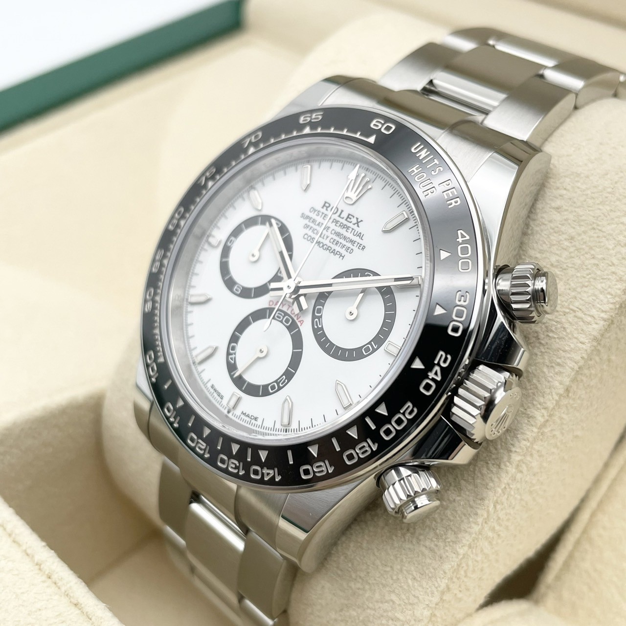 ����å��� �ǥ��ȥ� 126500LN  �ۥ磻�� 40mm ���ƥ�쥹�������� �����������֥쥹