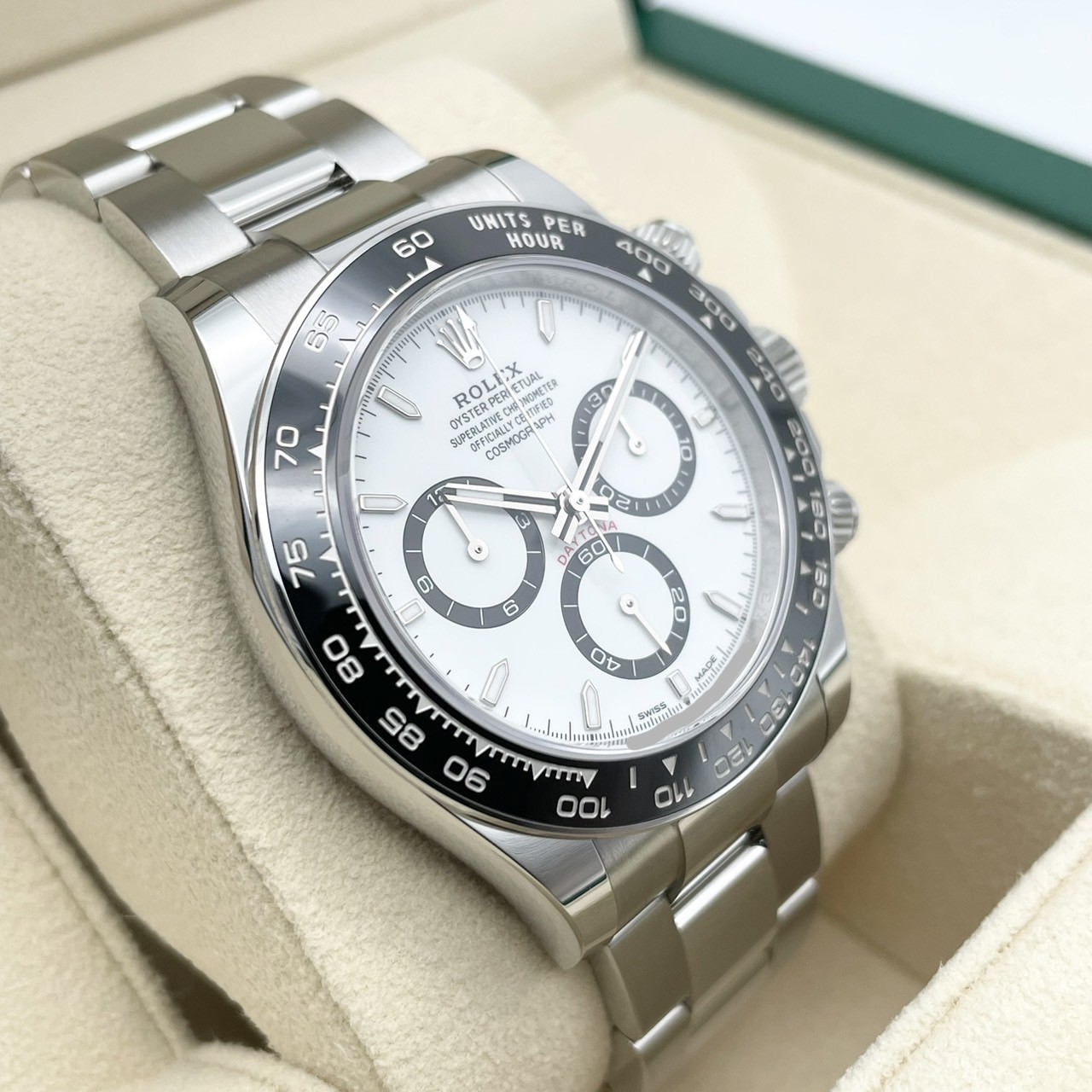 ����å��� �ǥ��ȥ� 126500LN  �ۥ磻�� 40mm ���ƥ�쥹�������� �����������֥쥹