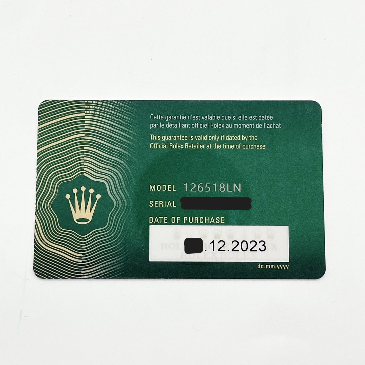 ��2023ǯ����ۥ���å��� �ǥ��ȥ� 126518LN �֥�å� 40mm