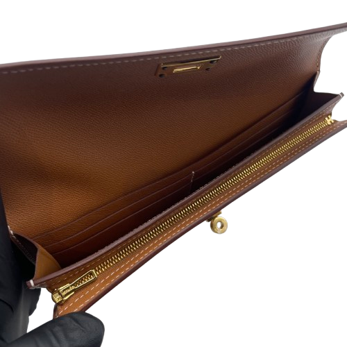 エルメス ケリーポケットロング 20 ゴールド ゴールド金具 B刻印 エルメス ケリーポケットロング 20 ゴールド ヴォーマダム
