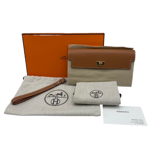 エルメス ケリーポケットロング 20 ゴールド ゴールド金具 B刻印 エルメス ケリーポケットロング 20 ゴールド ヴォーマダム