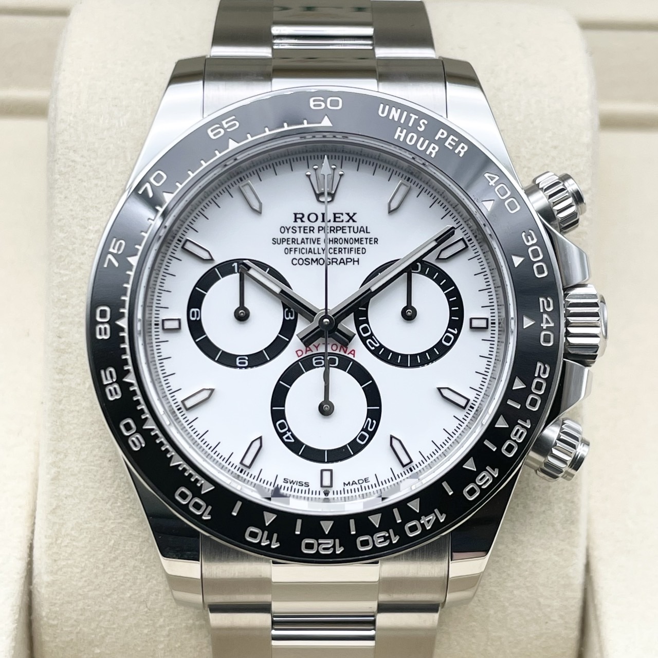 ��25ǯ8���顪�ۥ���å��� �ǥ��ȥ� 126500LN  �ۥ磻�� ���ƥ�쥹�������� �����������֥쥹 40mm