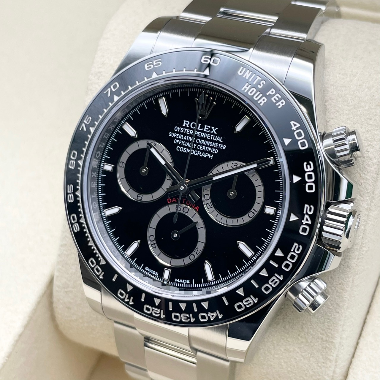 �ڲ�ƻ�λ����ۡ��ݾڽ�����2026ǯ2��ۥ���å��� �ǥ��ȥ� 126500LN �֥�å� ���ƥ�쥹�������� �����������֥쥹 40mm