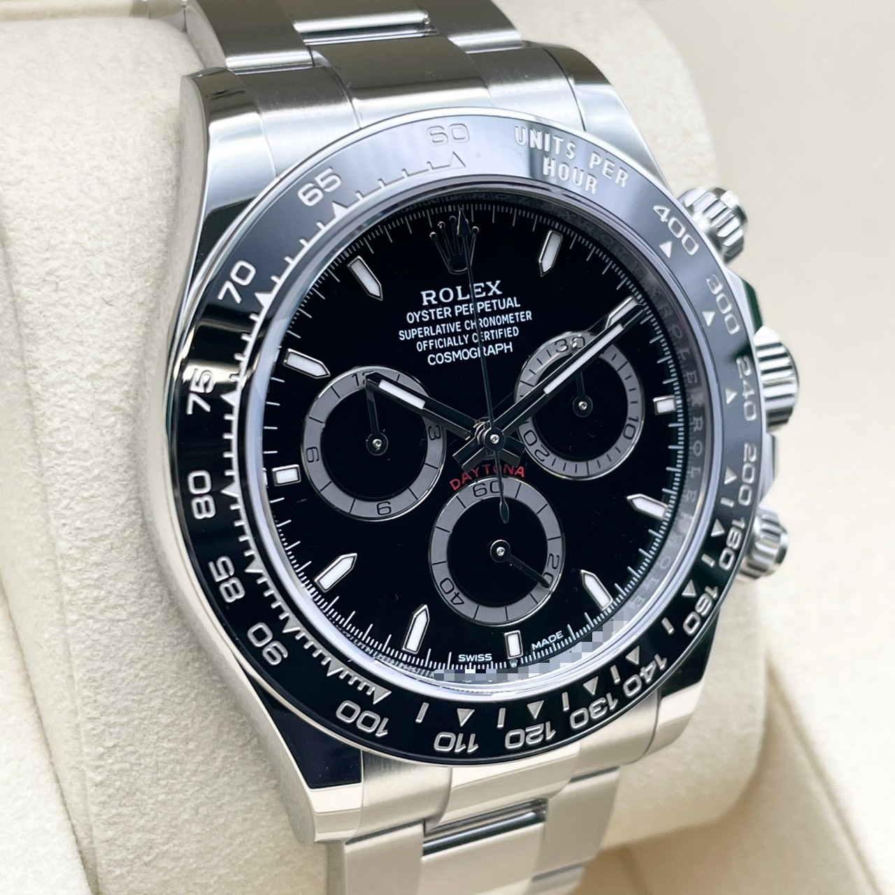 �ڲ�ƻ�λ����ۡ��ݾڽ�����2026ǯ2��ۥ���å��� �ǥ��ȥ� 126500LN �֥�å� ���ƥ�쥹�������� �����������֥쥹 40mm