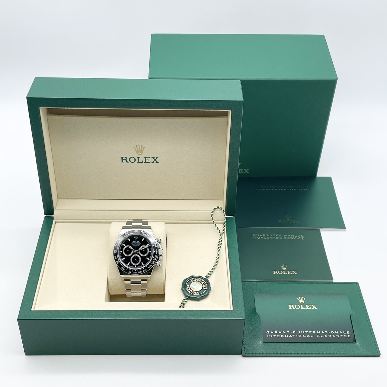 �ڲ�ƻ�λ����ۡ��ݾڽ�����2026ǯ2��ۥ���å��� �ǥ��ȥ� 126500LN �֥�å� ���ƥ�쥹�������� �����������֥쥹 40mm