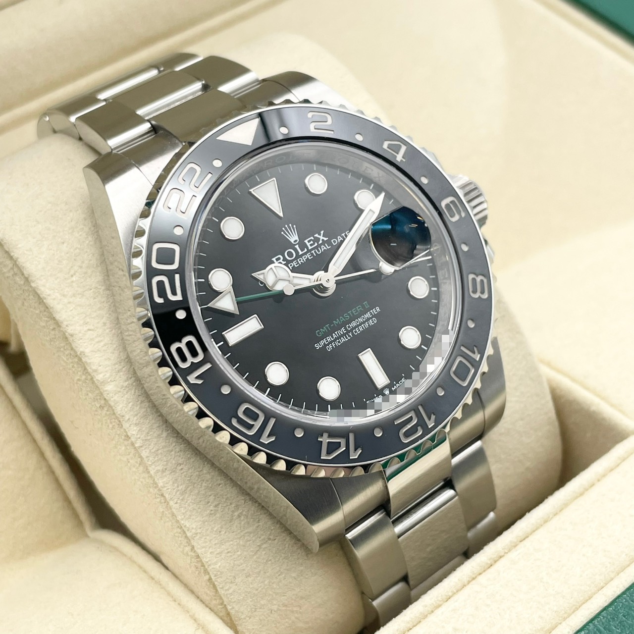 ����å��� GMT�ޥ�����II 126710GRNR �֥�å� �����������֥쥹 40mm