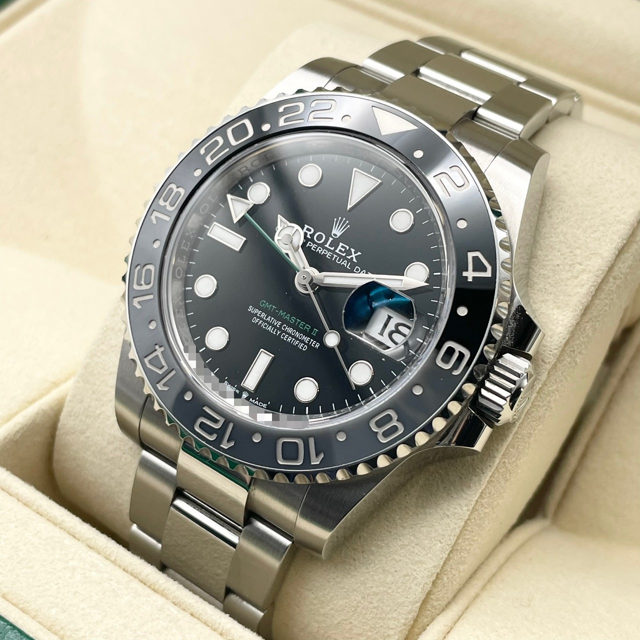 ����å��� GMT�ޥ�����II 126710GRNR �֥�å� �����������֥쥹 40mm