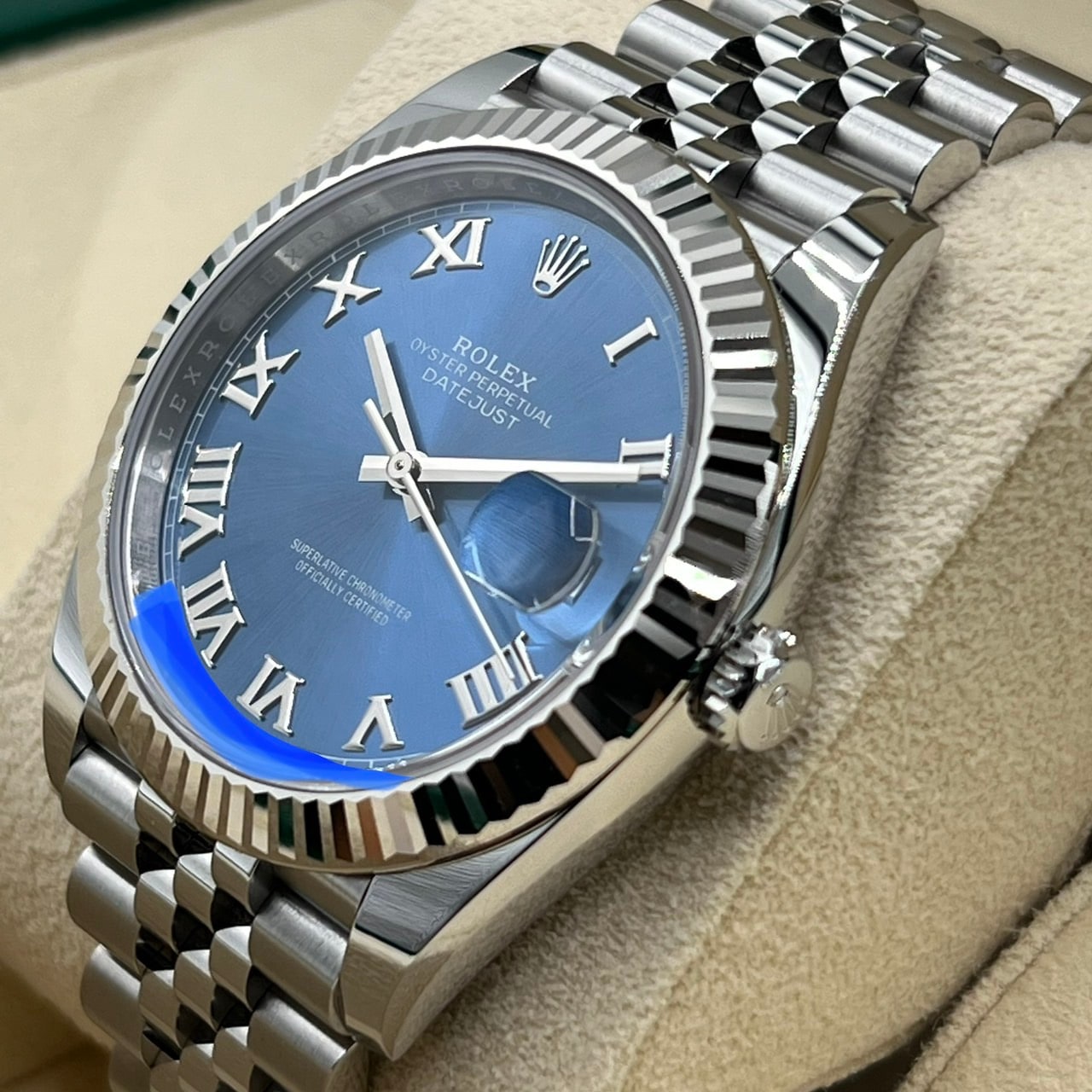 平日限定特価】ロレックス デイトジャスト 126334 アズーロブルー
