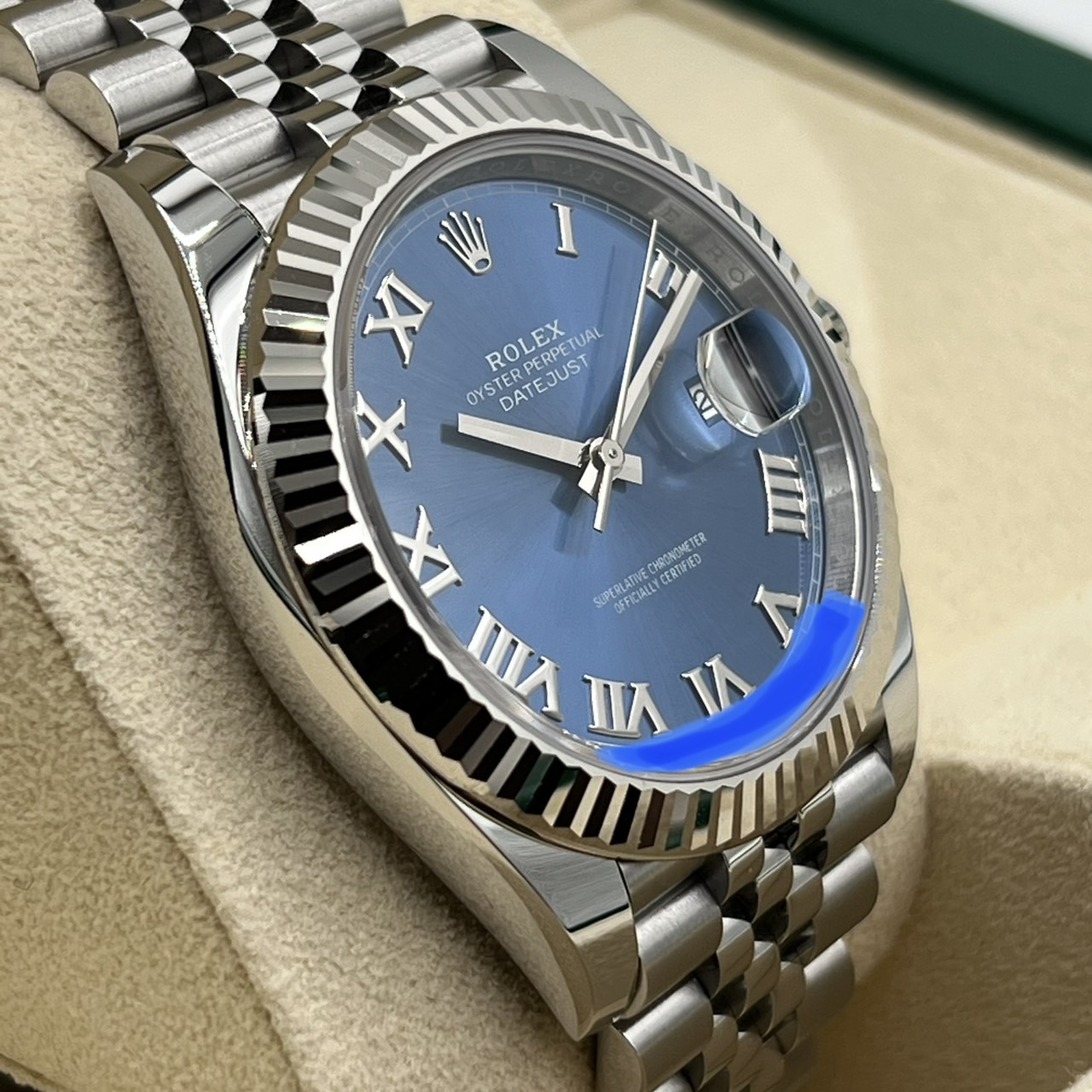 平日限定特価】ロレックス デイトジャスト 126334 アズーロブルー