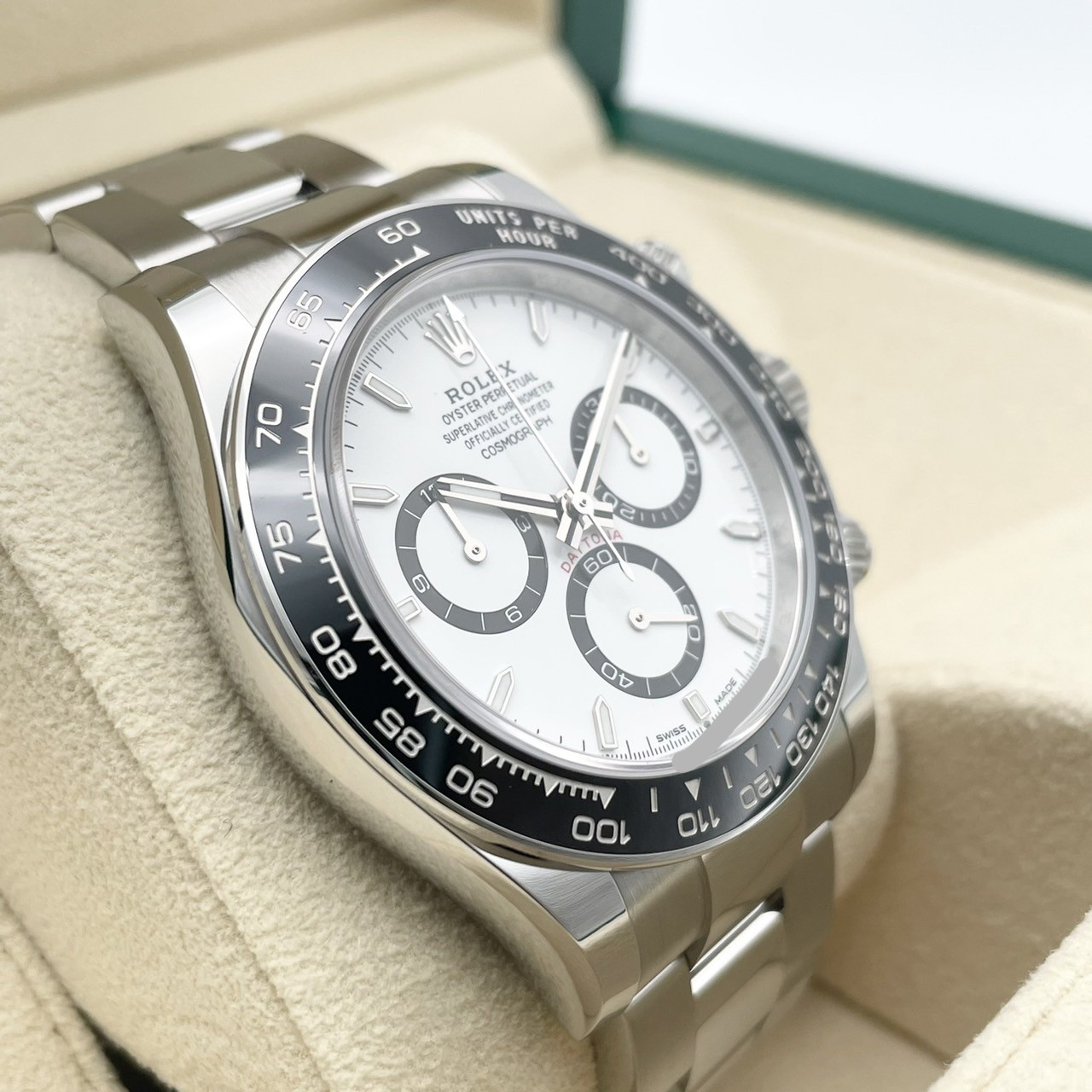 ����å��� �ǥ��ȥ� 126500LN  �ۥ磻�� 40mm ���ƥ�쥹�������� �����������֥쥹