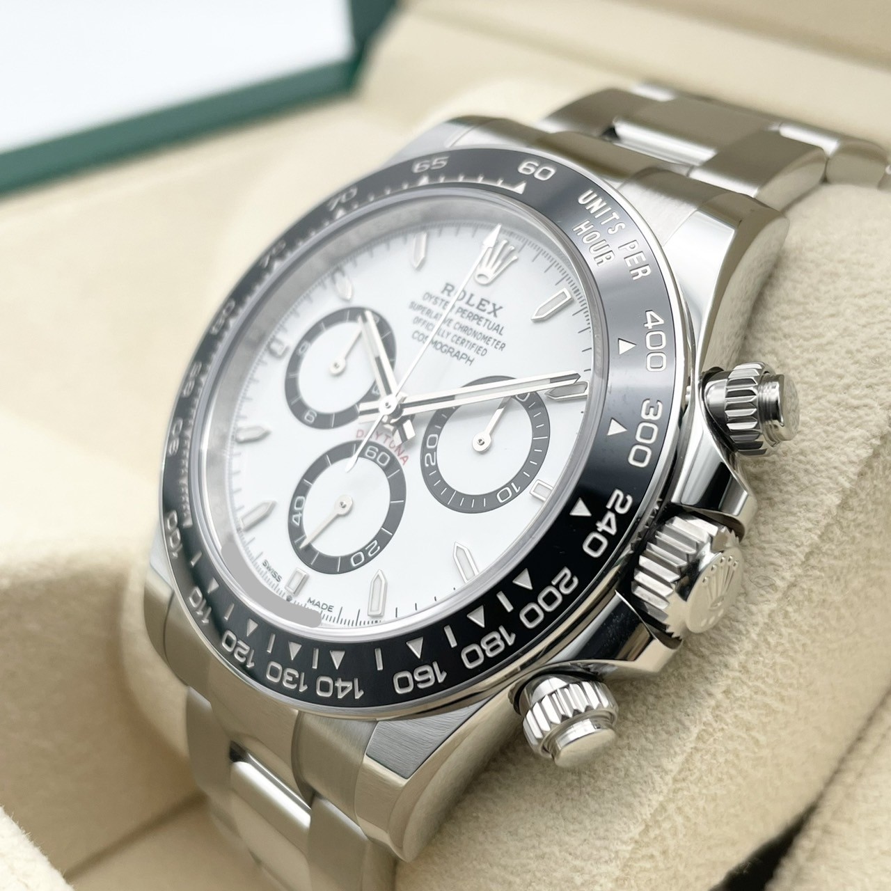 ����å��� �ǥ��ȥ� 126500LN  �ۥ磻�� 40mm ���ƥ�쥹�������� �����������֥쥹
