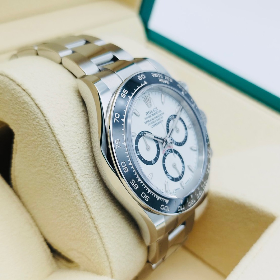 ����å��� �ǥ��ȥ� 126500LN  �ۥ磻�� 40mm ���ƥ�쥹�������� �����������֥쥹
