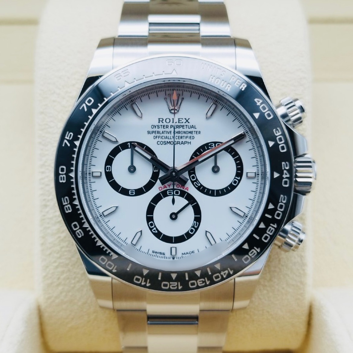 ����å��� �ǥ��ȥ� 126500LN  �ۥ磻�� 40mm ���ƥ�쥹�������� �����������֥쥹