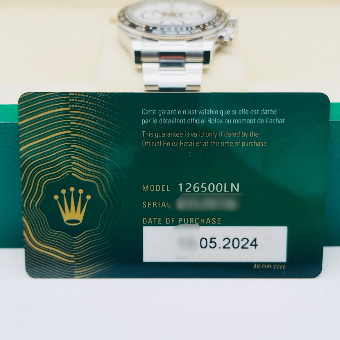 ����å��� �ǥ��ȥ� 126500LN  �ۥ磻�� 40mm ���ƥ�쥹�������� �����������֥쥹