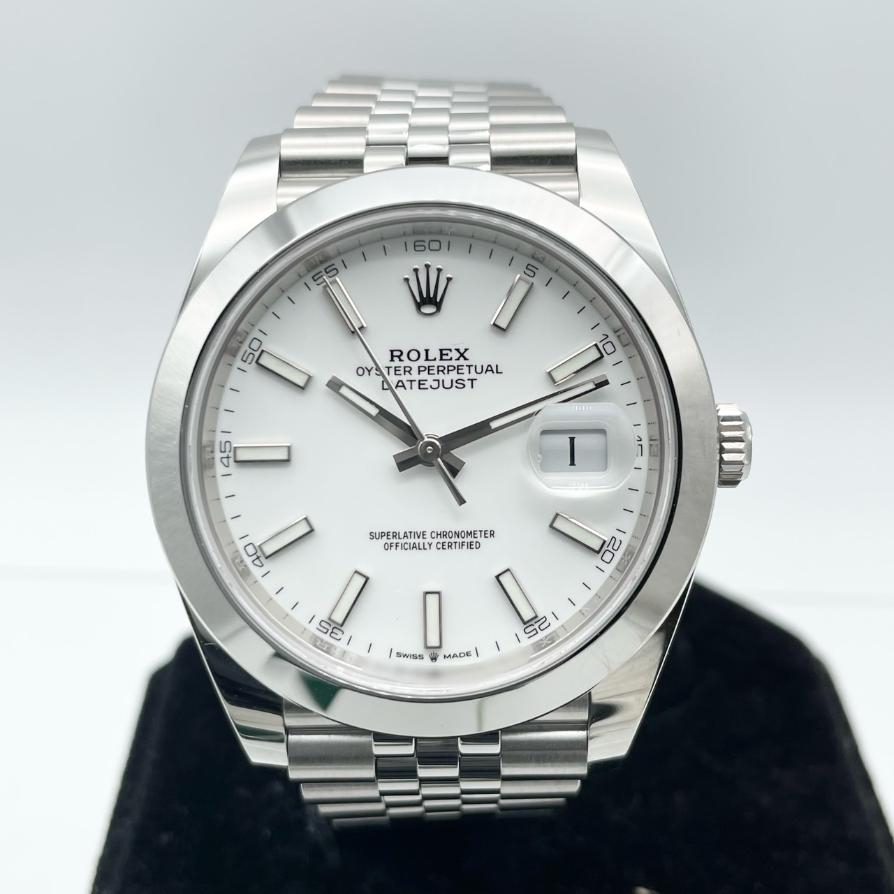 ����å��� �ǥ��ȥ��㥹�� 126300 �ۥ磻�� ���ƥ�쥹�������롡41mm
