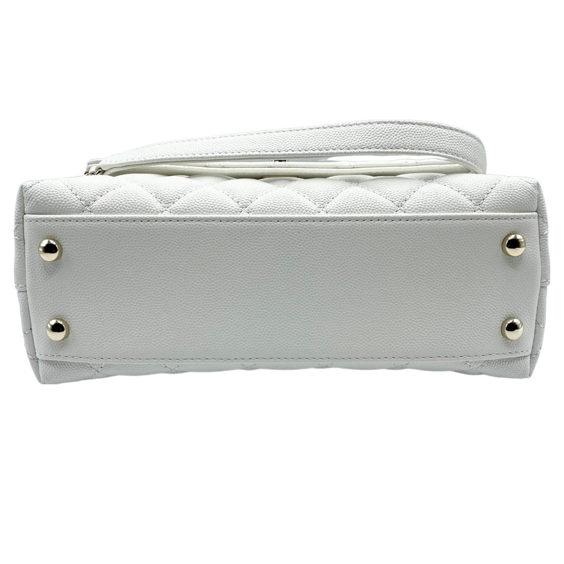 CHANEL シャネル ココハンドル XS キャビアスキン ホワイト シャネル ココハンドル24 XS キャビアスキン 2WAYハンドバッグ