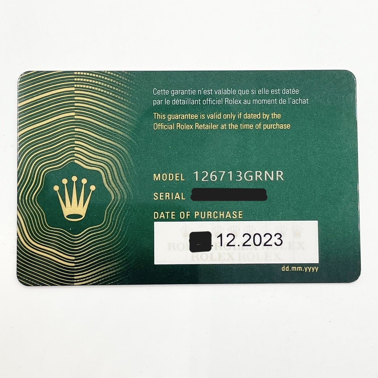 ��2023ǯ����ۥ���å��� GMT�ޥ�����II 126713GRNR �֥�å� 40mm