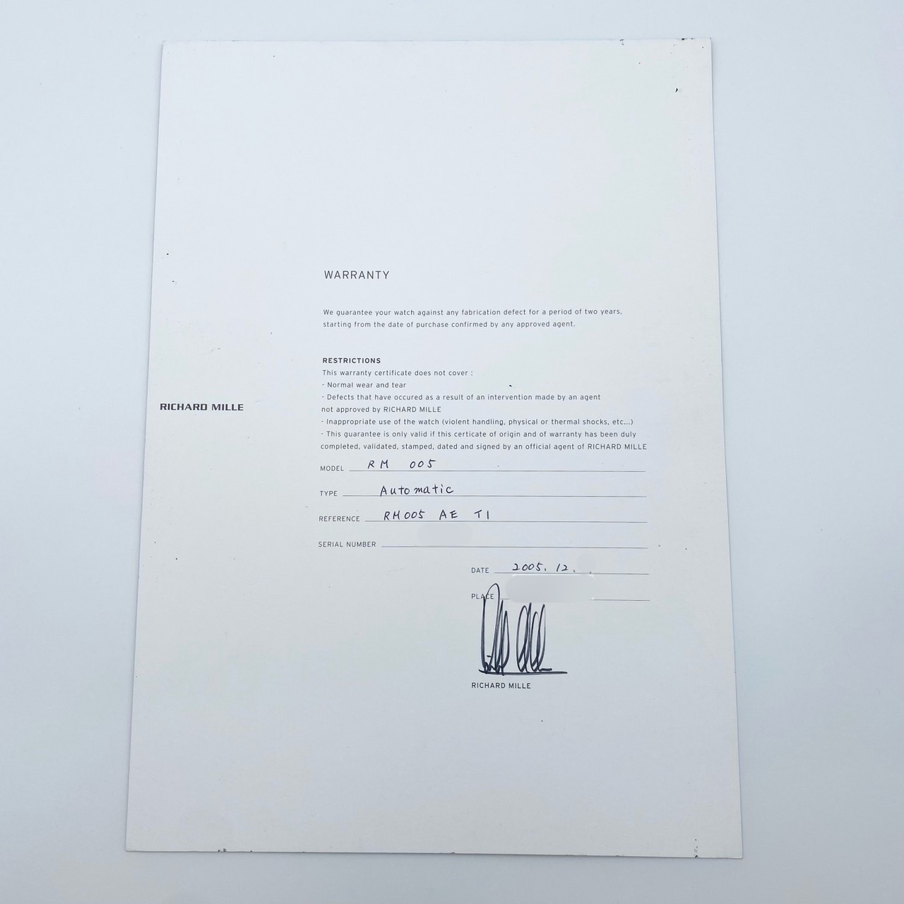 ꥷ㡼ߥ ȥޥƥå RM005  С٥