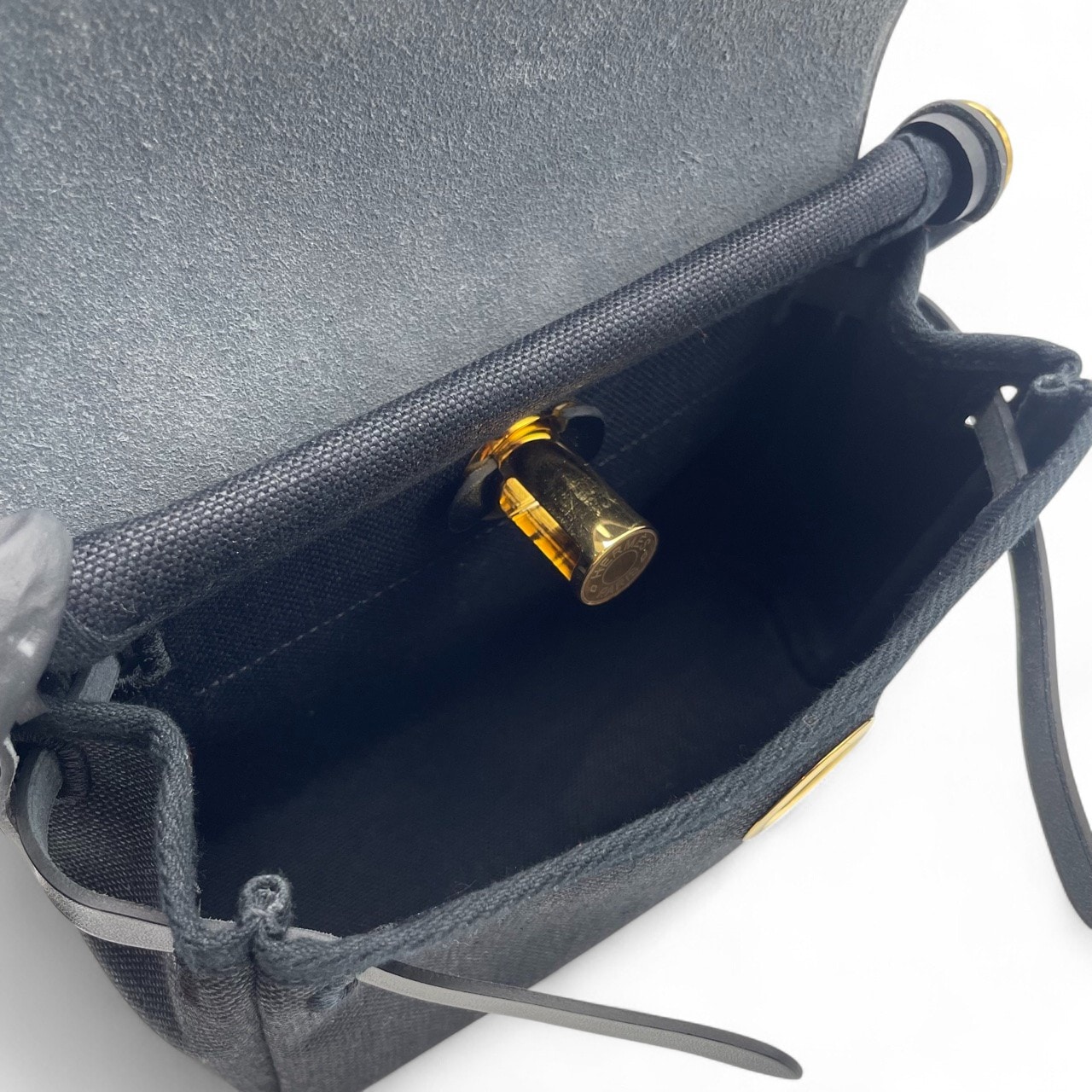 【新品未使用】エールバッグ　ジップ ミニ 黒×シルバー金具 K刻印 エルメス エールバッグ ジップ ミニ 20 ノワール トワルミリタリー