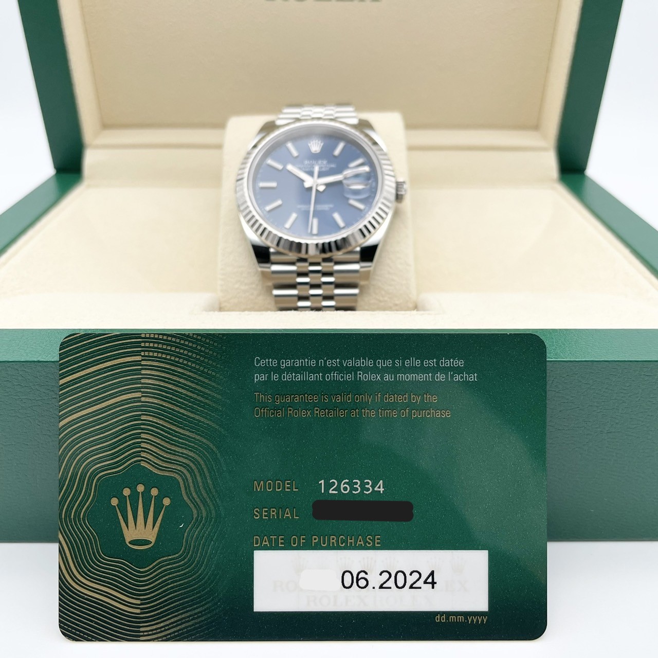 ����å��� �ǥ��ȥ��㥹�� 126334 �֥饤�ȥ֥롼 41mm