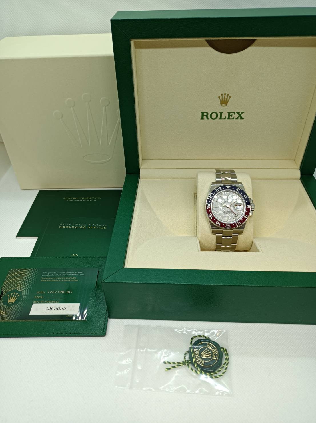 ����å��� GMT�ޥ�����II 126719BLRO �����������֥쥹��å� ��ƥ��饤�ȡ��ۥ磻�ȥ������