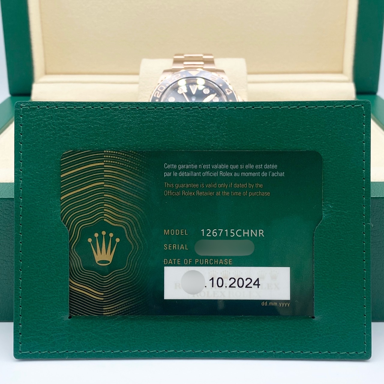 ����å��� GMT�ޥ�����II 126715CHNR �֥�å� 40mm