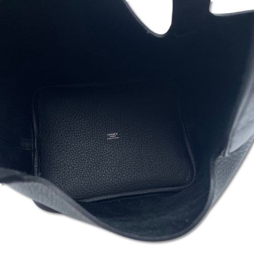 人気のブラック★エルメス ピコタンロックMM ノワール 黒 D刻印 ゴールド金具 入手困難☆》HERMES ピコタンロックMM ノワール ゴールド金具