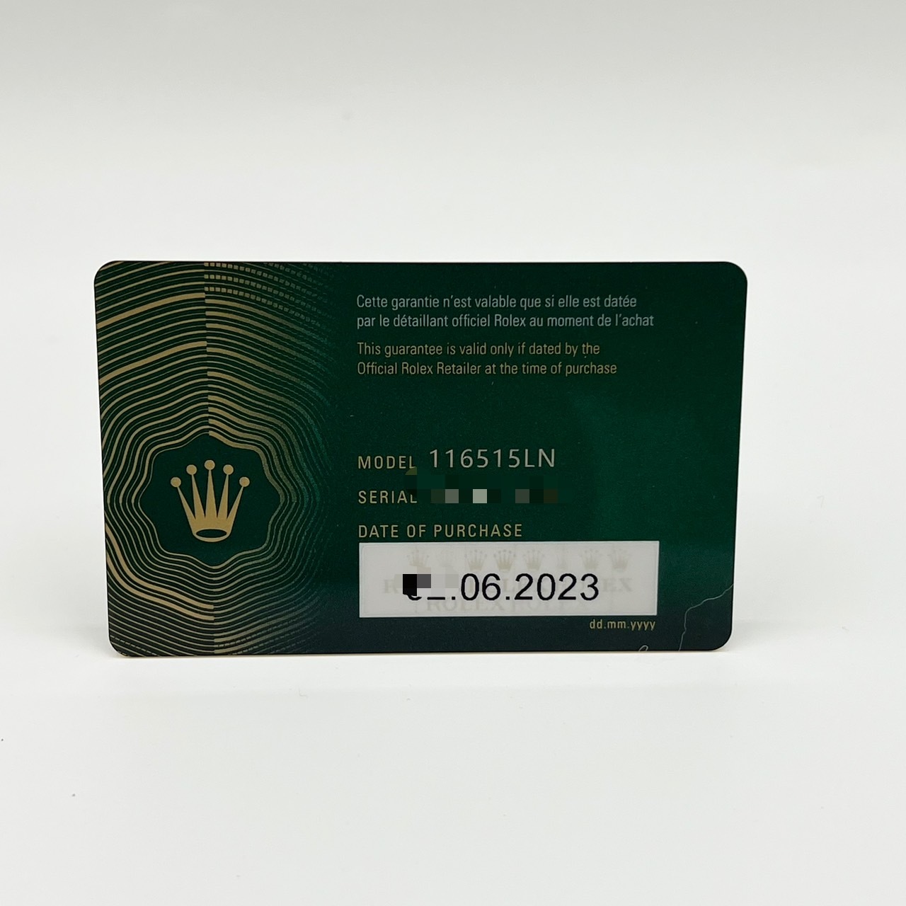 �ڥ����ѡ����������ò��ۥ���å��� �ǥ��ȥ� 116515LN ��ƥ��饤�� 2023ǯ6����