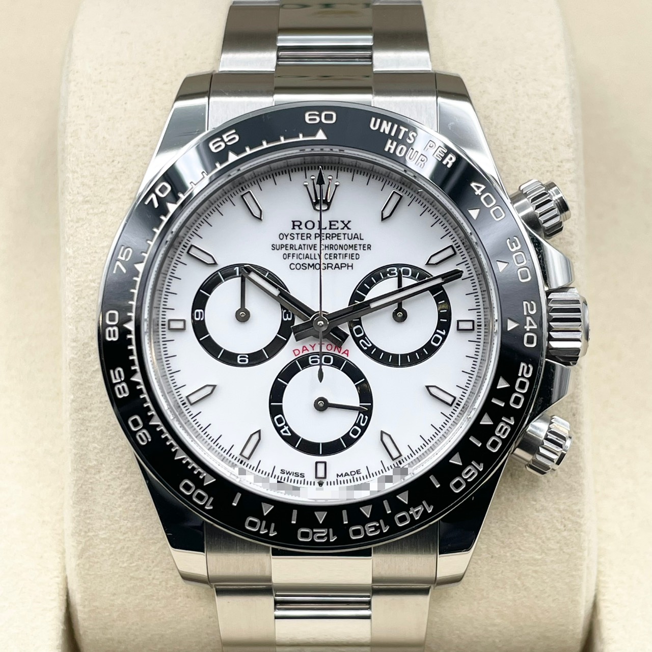 ���ݾڽ�����2026ǯ5��ۥ���å��� �ǥ��ȥ� 126500LN �ۥ磻�� ���ƥ�쥹�������� 40mm