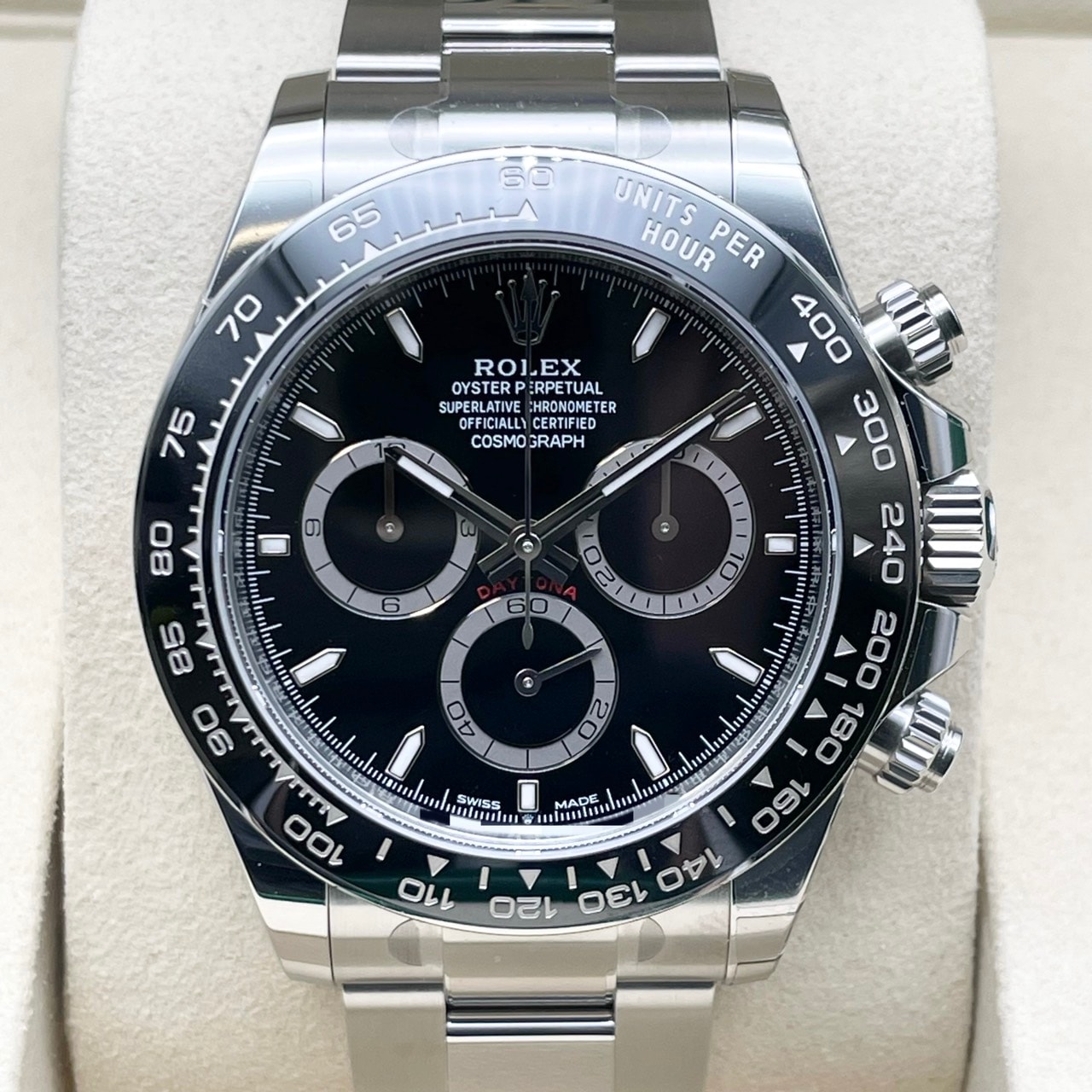 ������Ź�ݸ�����դ����ۥ���å��� �ǥ��ȥ� 126500LN  �֥�å� ���ƥ�쥹�������� �����������֥쥹 40mm