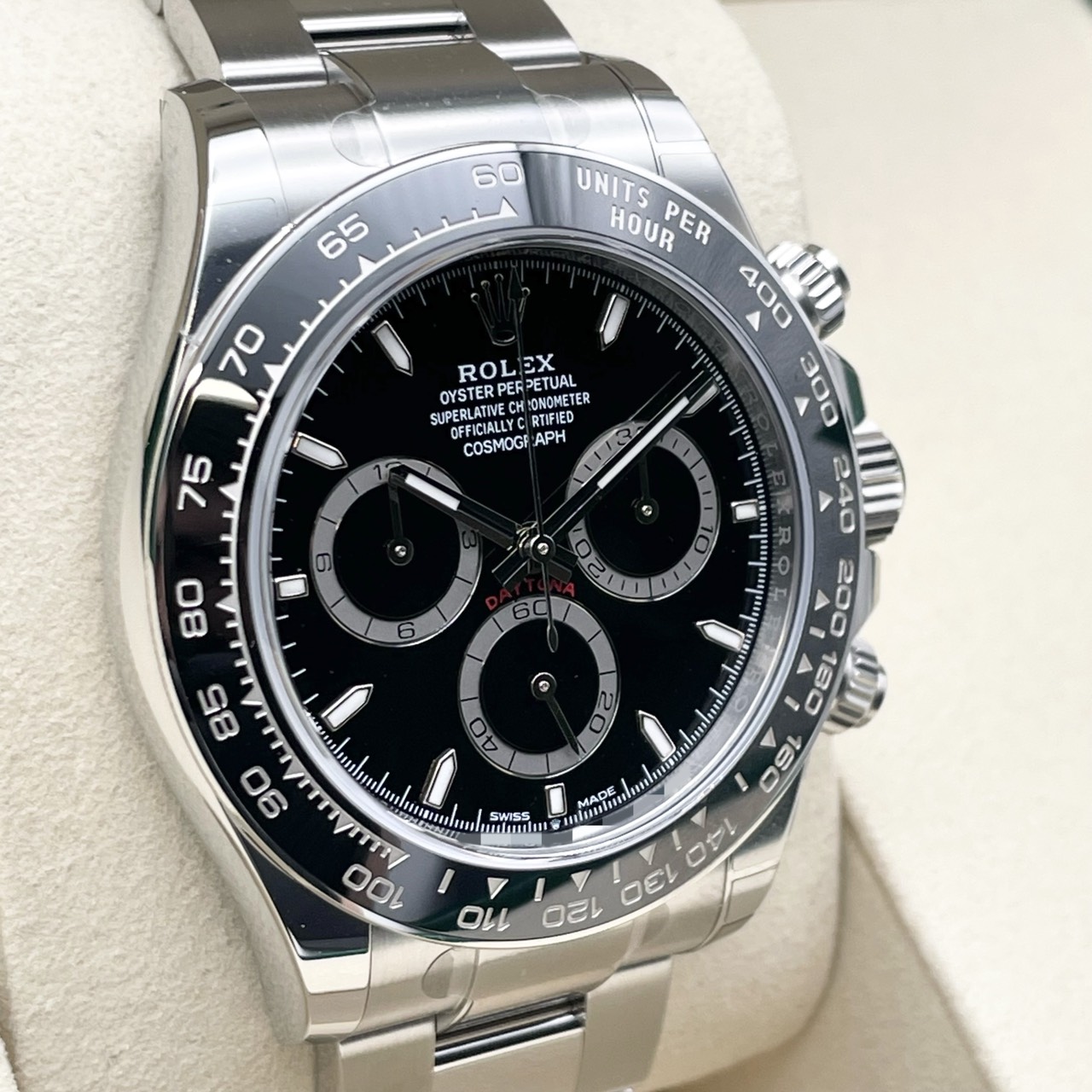 ������Ź�ݸ�����դ����ۥ���å��� �ǥ��ȥ� 126500LN  �֥�å� ���ƥ�쥹�������� �����������֥쥹 40mm