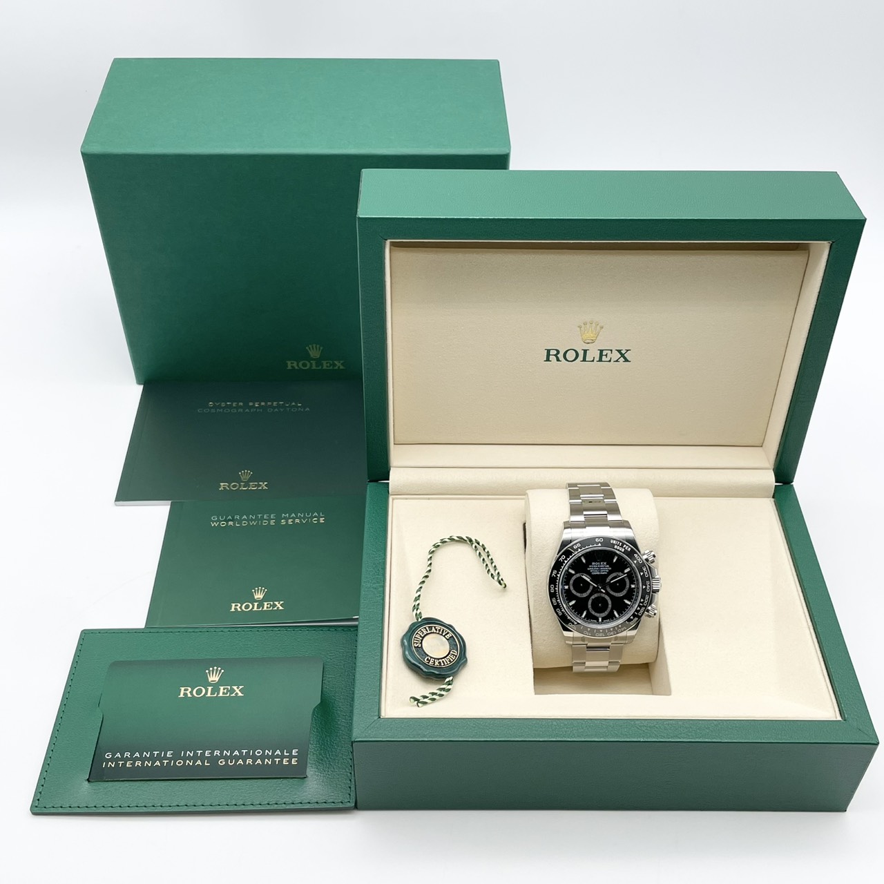 ������Ź�ݸ�����դ����ۥ���å��� �ǥ��ȥ� 126500LN  �֥�å� ���ƥ�쥹�������� �����������֥쥹 40mm