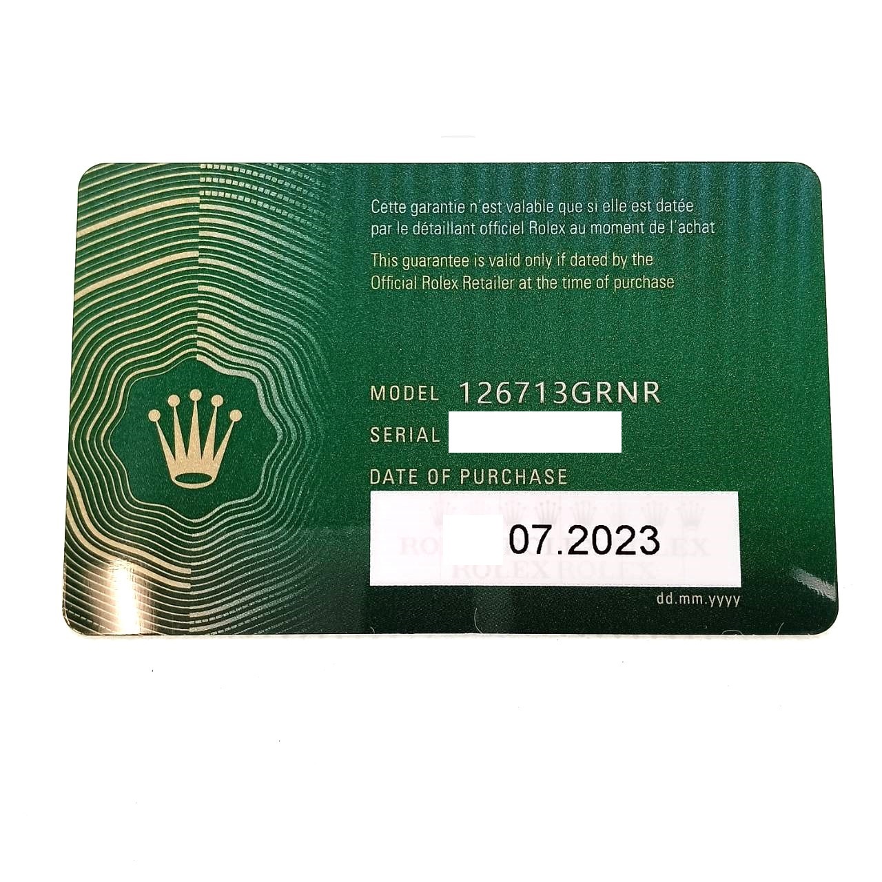 ��2023ǯ����ۥ���å��� GMT�ޥ�����II 126713GRNR ����ӥ꡼�֥쥹 40mm